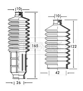 BORG & BECK Paljekumisarja, ohjaus BSG3029